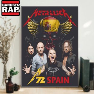 Metallica M72 Spain World Tour 2024 Wall Art Poster Canvas
