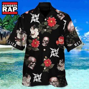 Metallica Tropical Flower 2024 Hawaiian Shirt