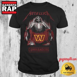 Metallica Washington Commanders T Shirt