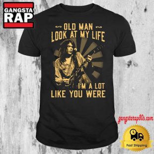 Neil Young Old Man Look At My Life Im A Lot Like You Were Shirt Neil Young Concert Tour T Shirt