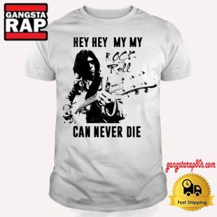 Neil Young Rock Roll Can Never Die T Shirt Neil Young Concert Tour Shirt