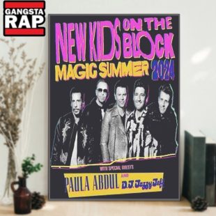 New Kids On The Block Magic Summer Tour 2024 Wall Art Poster Canvas