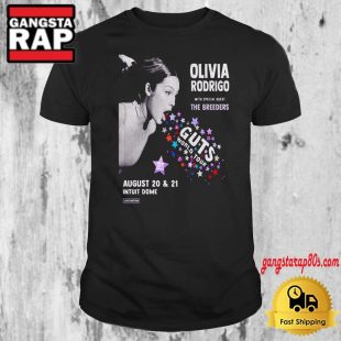 Olivia Rodrigo Aug Guts World Tour 2024 Tour T Shirt