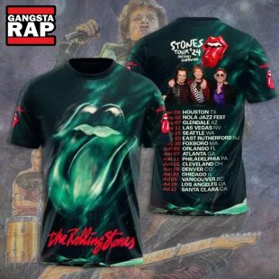 Rolling Stones Hackney Diamonds Tour 2024 Schedule 3D Shirt