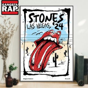 Rolling Stones Tour In Las Vegas NV 20241 Poster Canvas Art