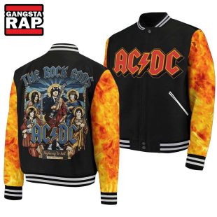 The Rock Gods ACDC Highway To Hell 2024 Baseball Jacket