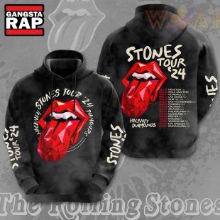 The Rolling Stones Hackney Diamonds Tour 2024 3D Hoodie