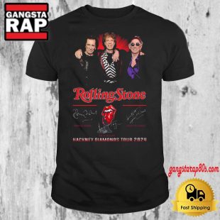 The Rolling Stones Hackney Diamonds Tour 2024 Signature T Shirt