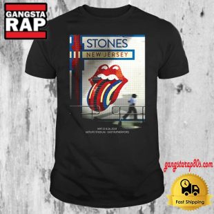 The Rolling Stones In East Rutherford NJ 2024 Tour T Shirt Rolling Stones Vintage Tee