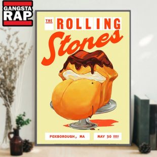 The Rolling Stones Tour In Foxborough MA 2024 Poster Canvas Art