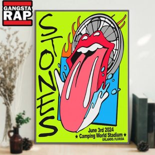 The Rolling Stones Tour In Orlando 20241 Poster Canvas Art