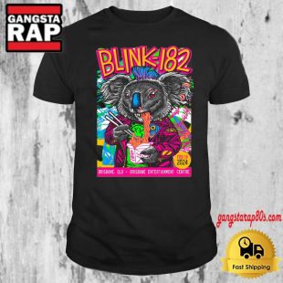 Tour 2024 Blink 182 Brisbane QLD T Shirt