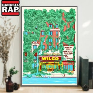 Wilco June 22 2024 Beacon Theatre in New York NY Poster Canvas Art