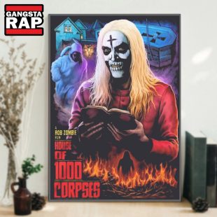 A Rob Zombie Film House Of 1000 Corpses No Funny Books Vintage Poster Canvas Art