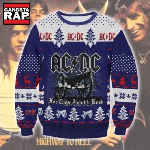 ACDC For Those About To Rock Ugly Christmas Sweater