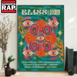 BLISS FEST August 3 4 2024 Presidio Theatre San Francisco CA Tour Wall Art Poster Canvas