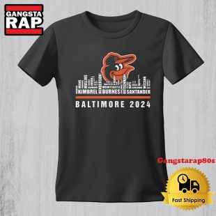 Baltimore Orioles Best Baseball Team Players And City Skyline 2024 T Shirt