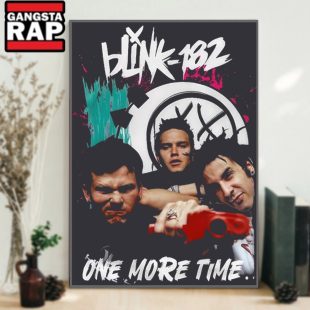 Blink 182 Rock Band One More Time Music Graphics 2024 Poster Canvas Art