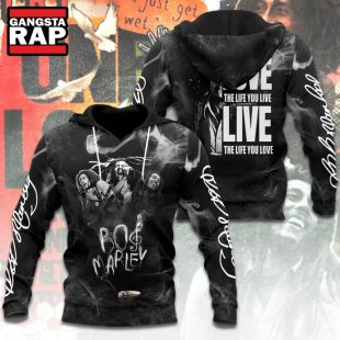 Bob Marley Music Love The Life You Live Hoodie Shirt