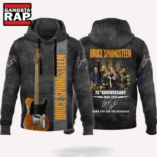 Bruce Springsteen 75th Anniversary Thank You For The Memories Signature Hoodie