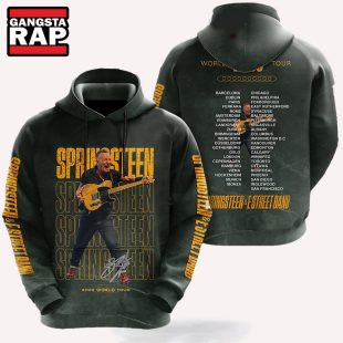 Bruce Springsteen And Estreet Band World Tour Schedule Hoodie Shirt