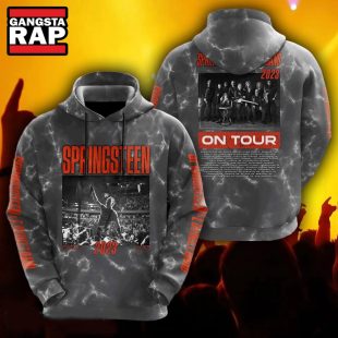 Bruce Springsteen Band Music On Tour All Over Print Hoodie