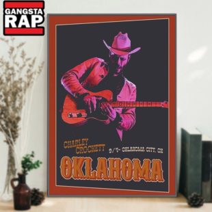 Charley Crockett Sep 4 2024 Oklahoma City Poster Canvas Art