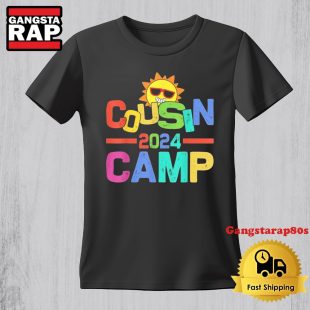 Cousin Camp 2024 Family Vacation Summer Camping Vintage TShirt