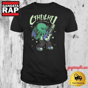 Cthulhu Guitar Comic Us The World 2024 T Shirt