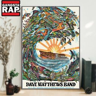 Dave Matthews Band July 9 2024 Northwell Health at Jones Beach Theater Wantagh NY Poster Canvas Art