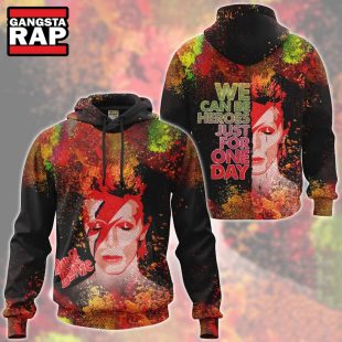 David Bowie We Can Be Heroes Just For One Day 3D Hoodie