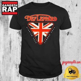 Def Leppard Union Jack Summer Stadium Tour 2024 Vintage T Shirt