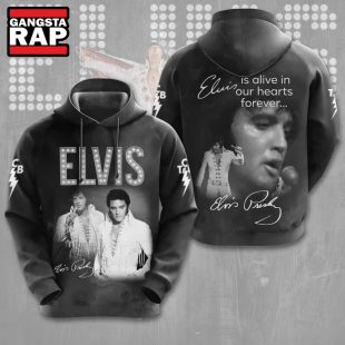 Elvis Presley Is Alive In Our Hearts Forever 3D Hoodie