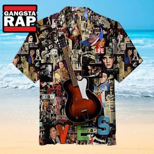 Elvis Presley Lives Collage Universal Tropical Summer Hawaiian Shirt