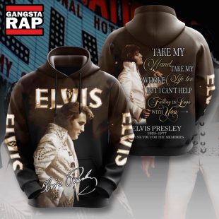 Elvis Presley Take My Hand 3D Hoodie