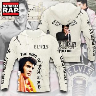 Elvis Presley The King Of Rock N Roll 3D Hoodie