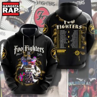 Foo Fighters Tour 2024 Schedule 3D Hoodie