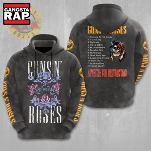 Guns N' Roses List Album Music 3D Hoodie