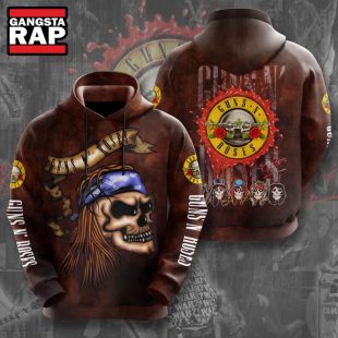 Guns N' Roses Special Skull Design 3D Hoodie