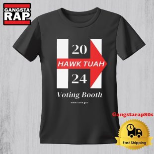 Hawk Tuah Voting Booth 2024 Vintage TShirt