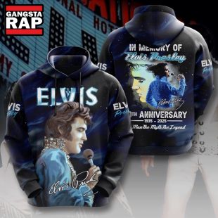 In Memory Of Elvis Presley 90th Anniversary 1935 2025 Hoodie