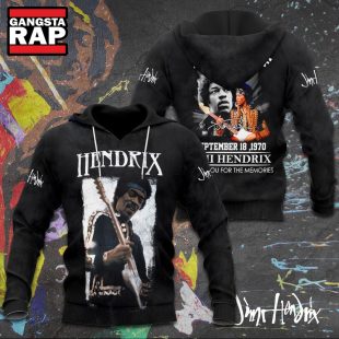 In Memory Of September 18 1970 Jimi Hendrix 3D Hoodie