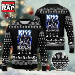 Kiss Band End Of The Road Ugly Christmas Sweater