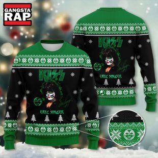 Kiss Band Eric Singer Ugly Christmas Sweater