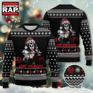 Kiss Band Gene Simmons Ugly Christmas Sweater