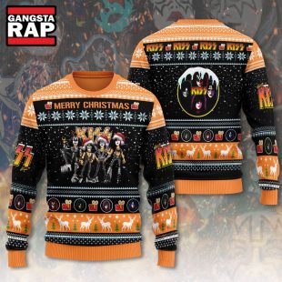 Kiss Band Graphics Design Ugly Christmas Sweater