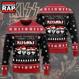 Kiss Band Have Yourself A Merry Little Ugly Christmas Sweater