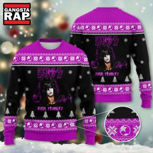 Kiss Band Paul Stanley Ugly Christmas Sweater