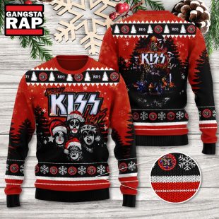 Kiss Band Rock Gifts Ugly Christmas Sweater