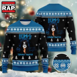 Kiss Band Tommy Thayer Ugly Christmas Sweater